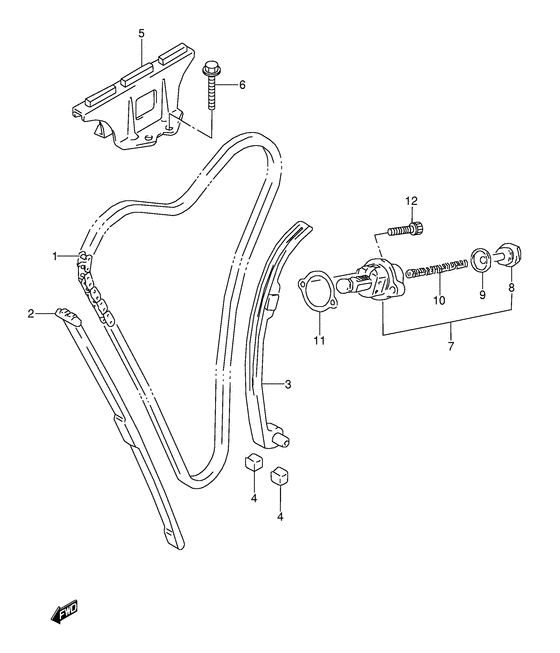 GSX600 Держатель направляющей
