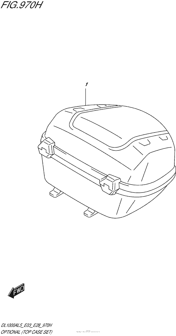 DL1000 (ABS) Optional (Top Case Set)