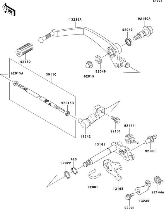 VN800 Механизм переключения передач