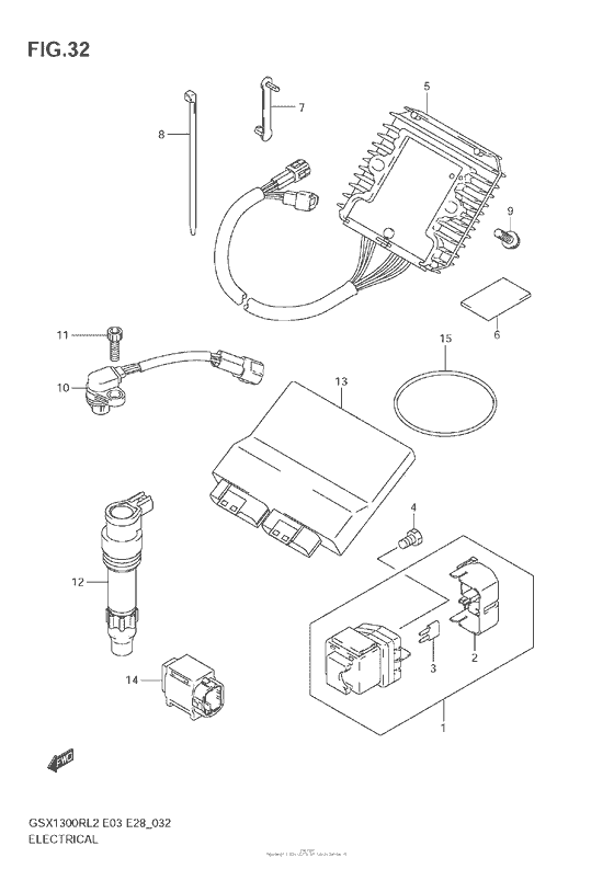 GSX1300R Electrical (Gsx1300R L2 E03)