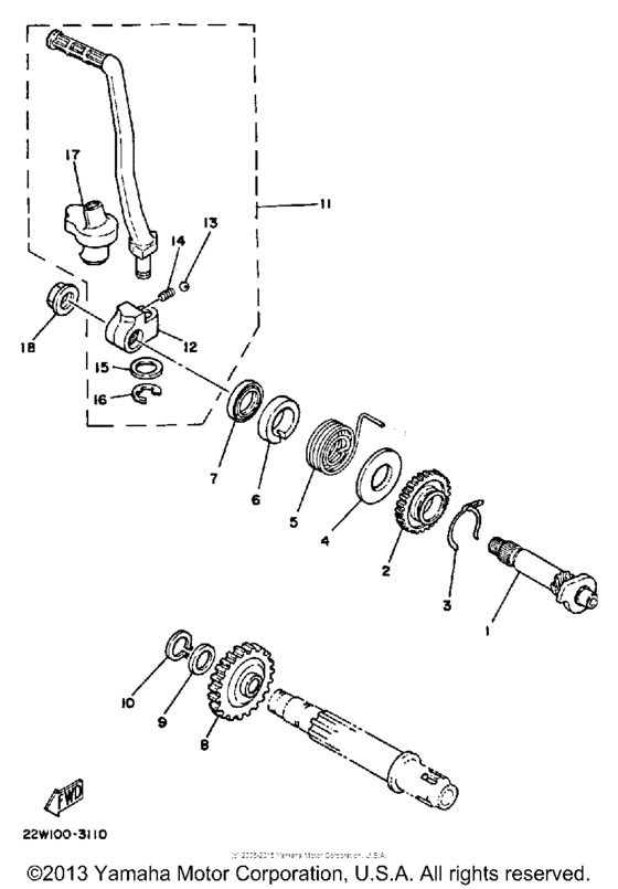 YZ80N Стартер