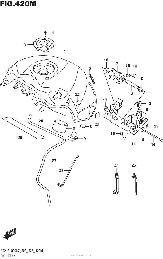 Fuel Tank (Gsx-R1000Al7 E33) (Ykv,yvz)
