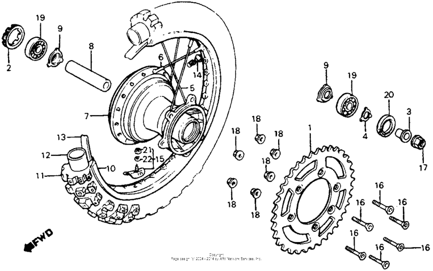 Rear wheel 83
