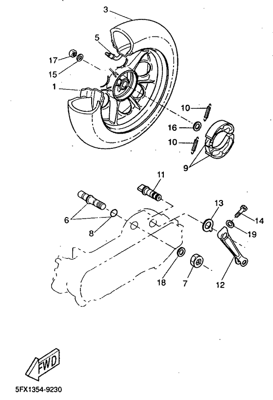 CW50RS Переднее колесо