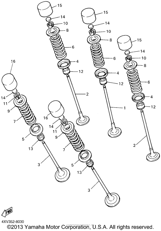 FZS1000N Клапана