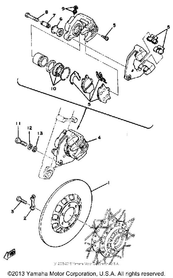 XS360C Disc brake caliper