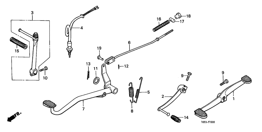 Brake pedal assy