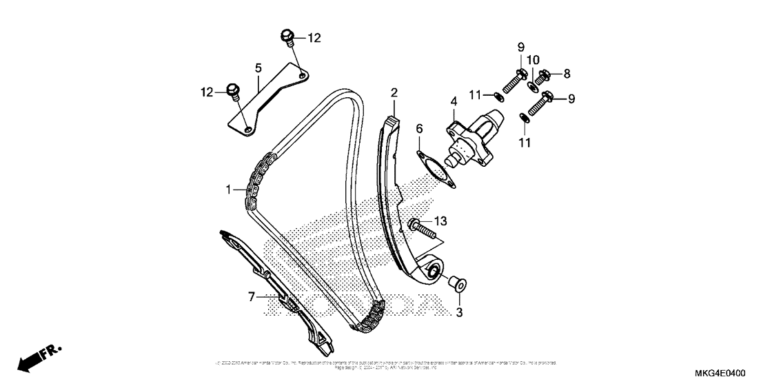 CMX500 (ABS) Cam Chain + Tensioner