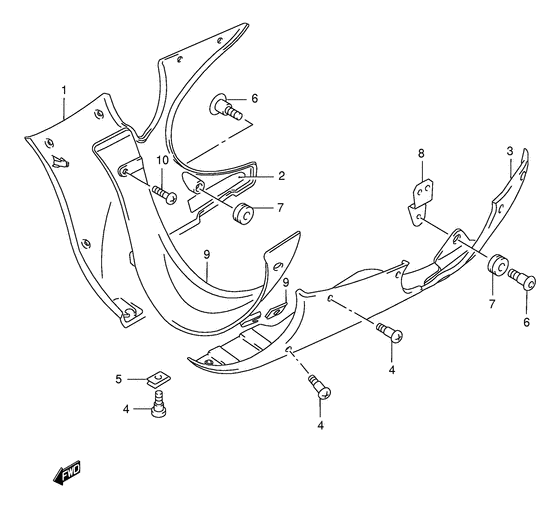 Under cowling