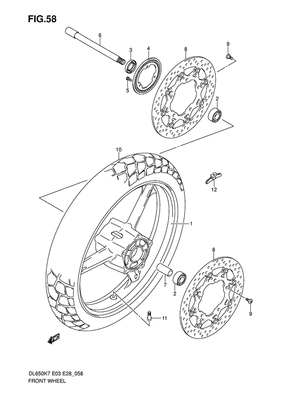 DL650 (ABS) Transom + tube