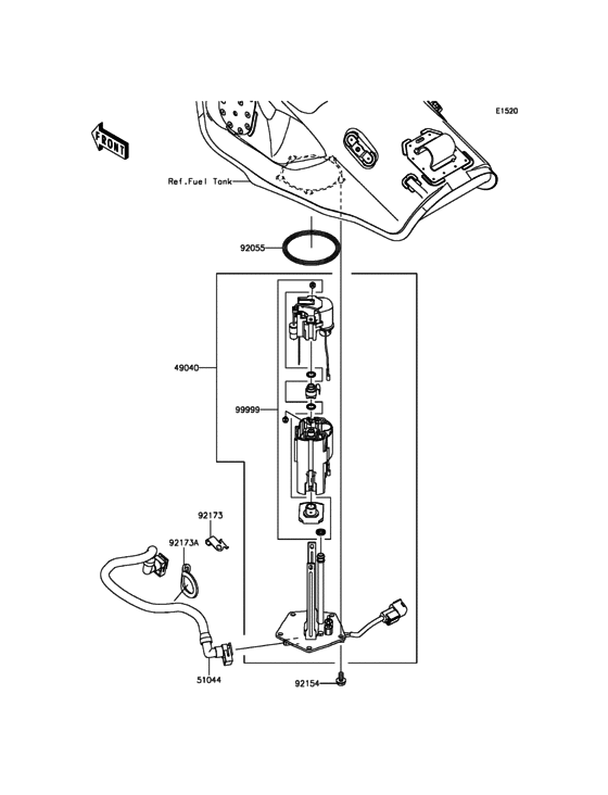 ZX1000 Топливный насос