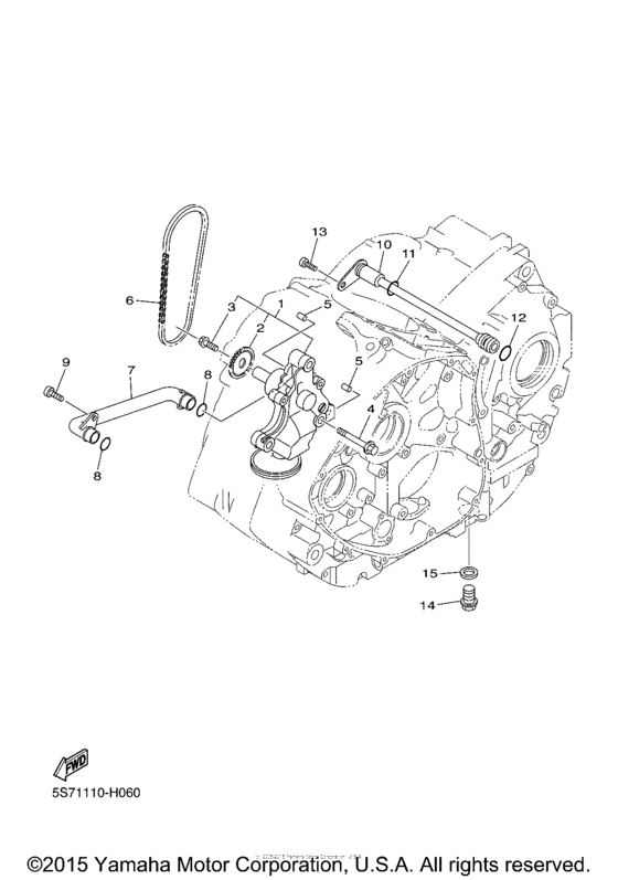 XVS950CT Масляный насос