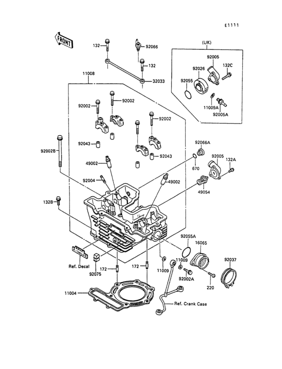 KL250 Головка цилиндров