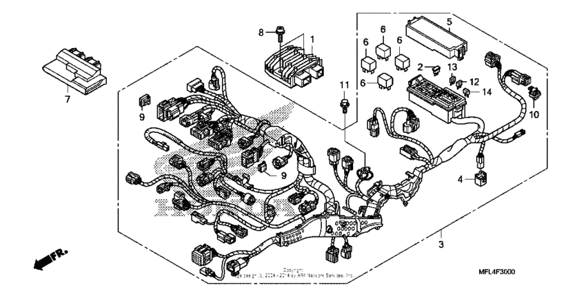 Wire harness (cbr1000rr)