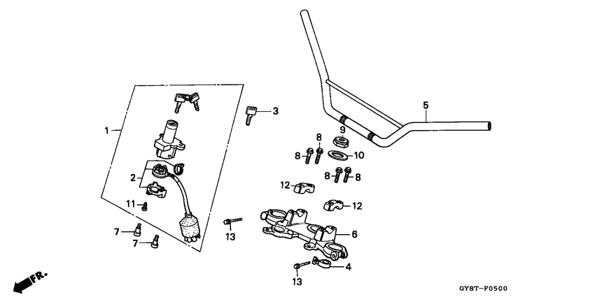 Handle pipe/top bridge
