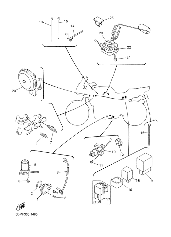 FZS600S Электрика 2