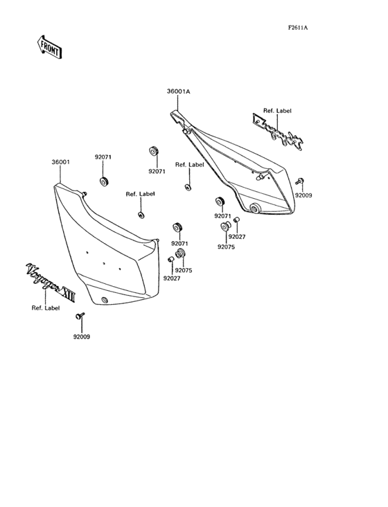 ZG1200 Side covers(zg1200-b8 / b9)