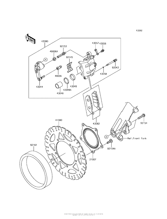 Передний тормоз