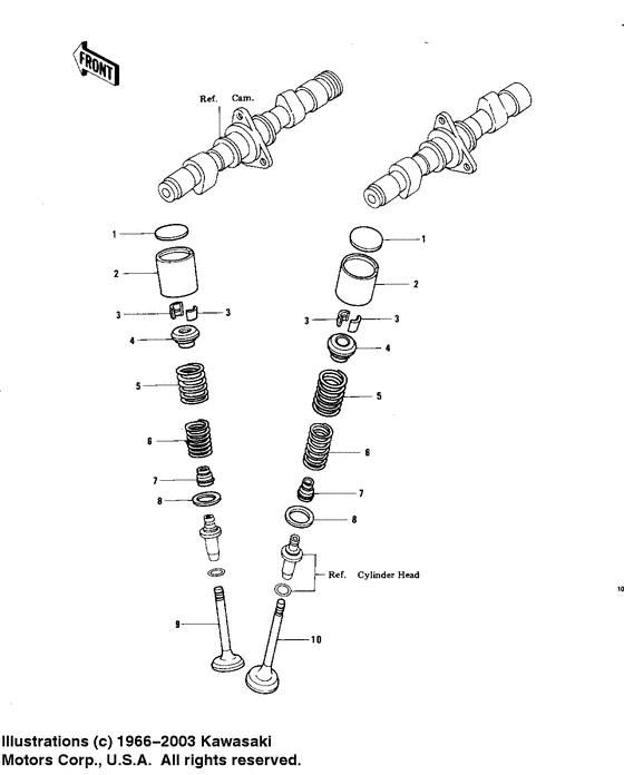 KZ750 Клапана