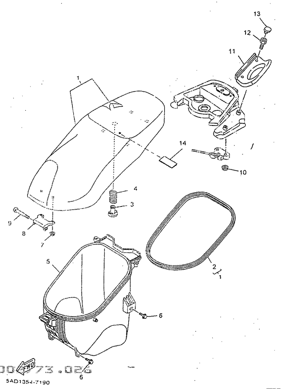 YN50R Сиденье