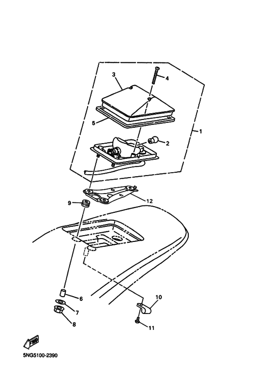 WR426F Taillight unit ass`y