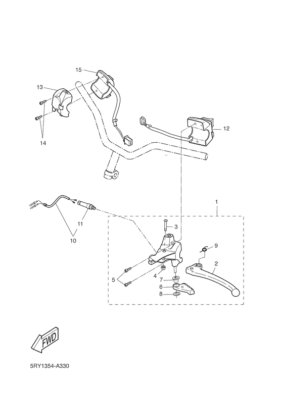 CW50L Handle switch. lever