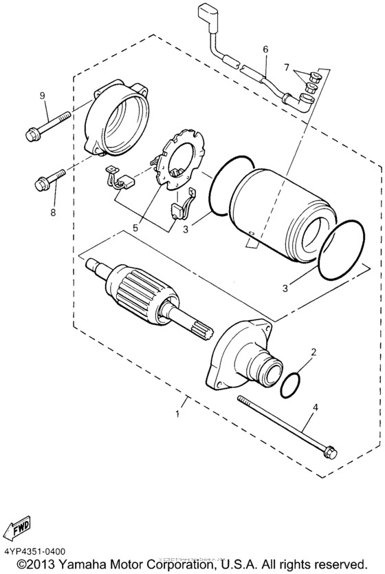 XVZ1300ANC Стартер