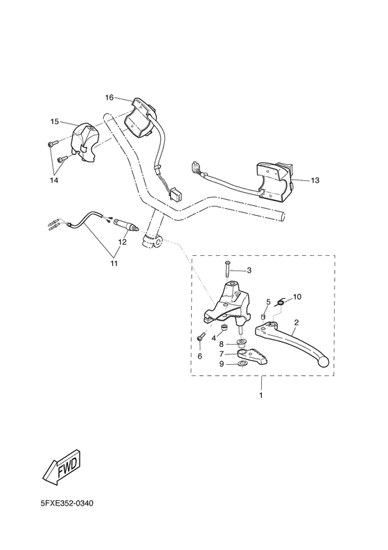 Handle switch. lever