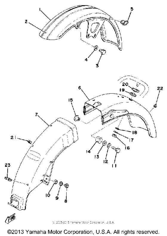 Front fender - rear fender