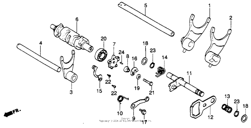 Gearshift drum 78-81