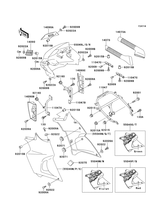 Cowling(1/2)(kle500-a3)