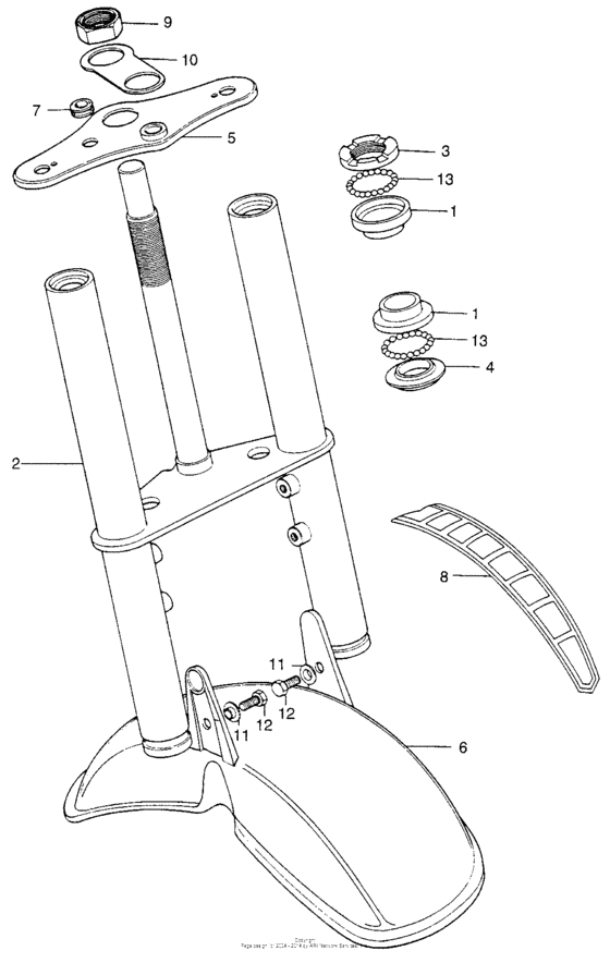 Front fork k1