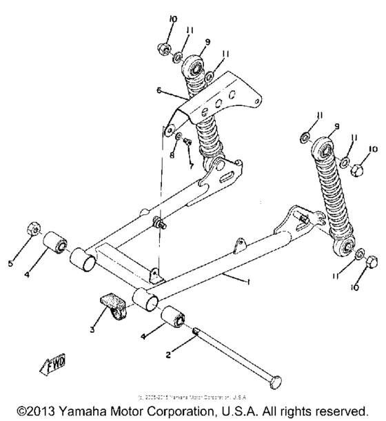 Rear arm - rear cushion
