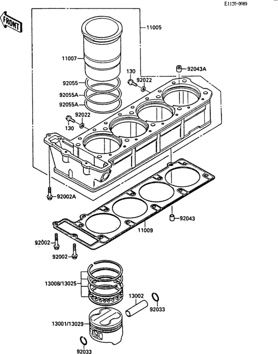 ZG1000 Цилиндр и поршни