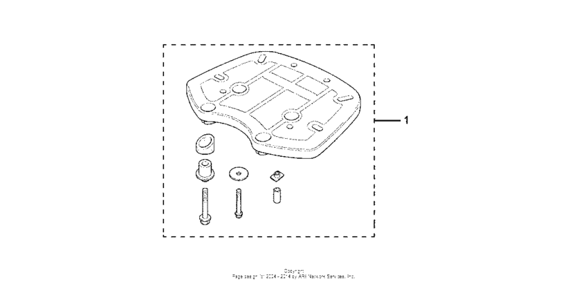 PCX125 Rear trunk base