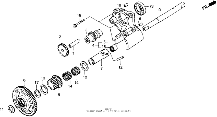GL1500I Задняя передача