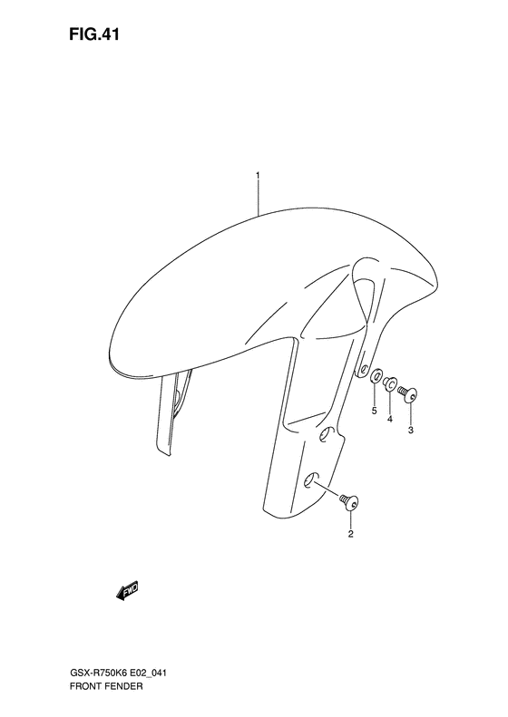 GSX-R750 Переднее крыло