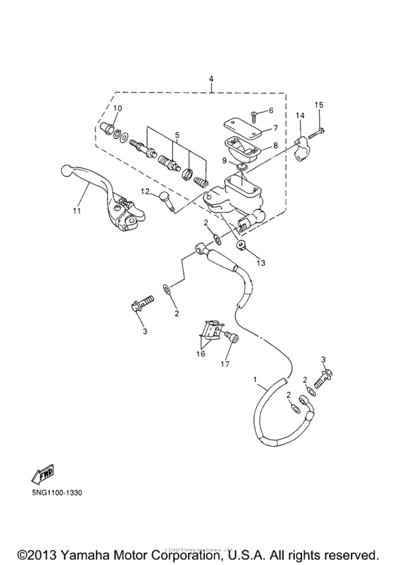 WR426FP Главный тормозной цилиндр