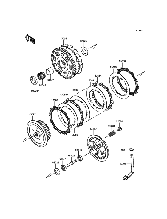 VN900 Сцепление