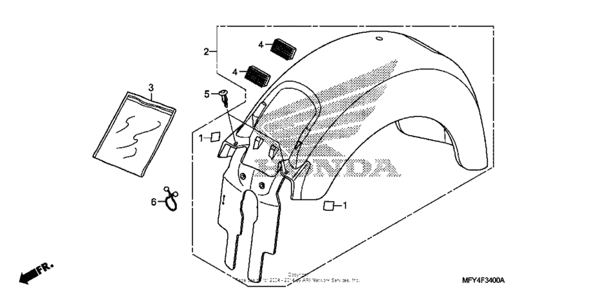 Rear fender (1)