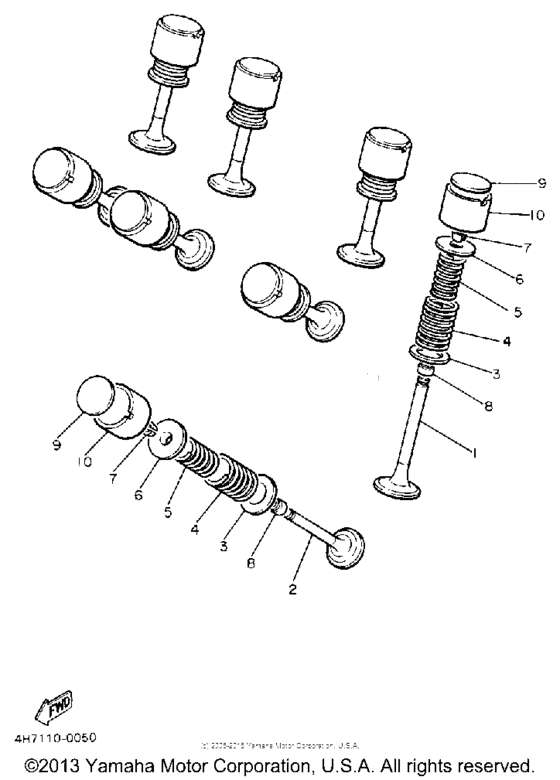 FJ1200AD Клапана