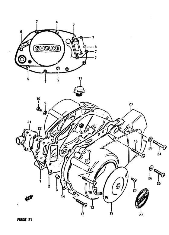 Crankcase cover ass`y  (v