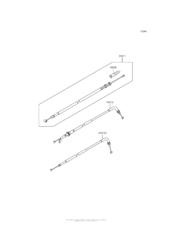 EX300 Тросы управления