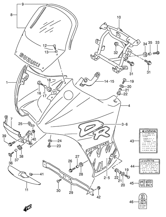 Cowling - label