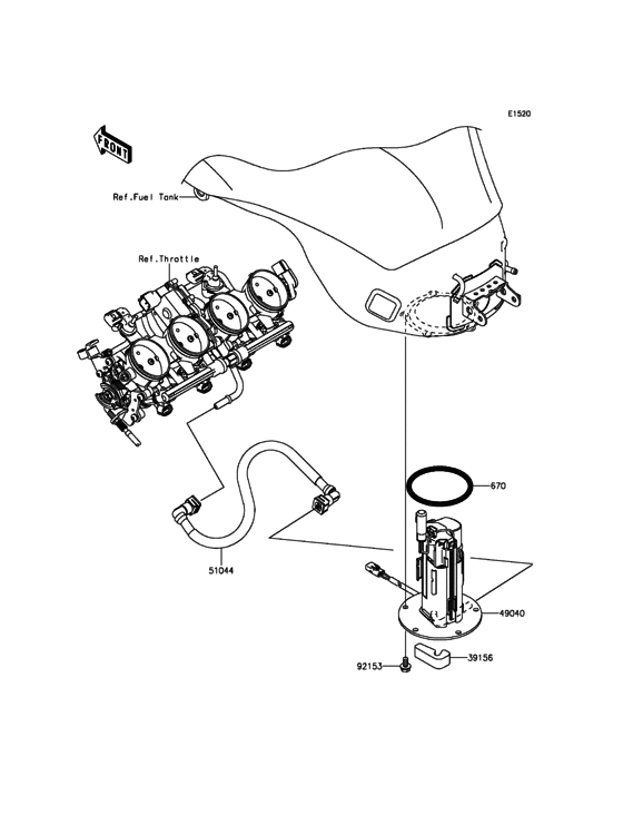 ZX636 Топливный насос