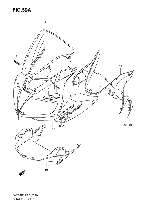 Cowling body