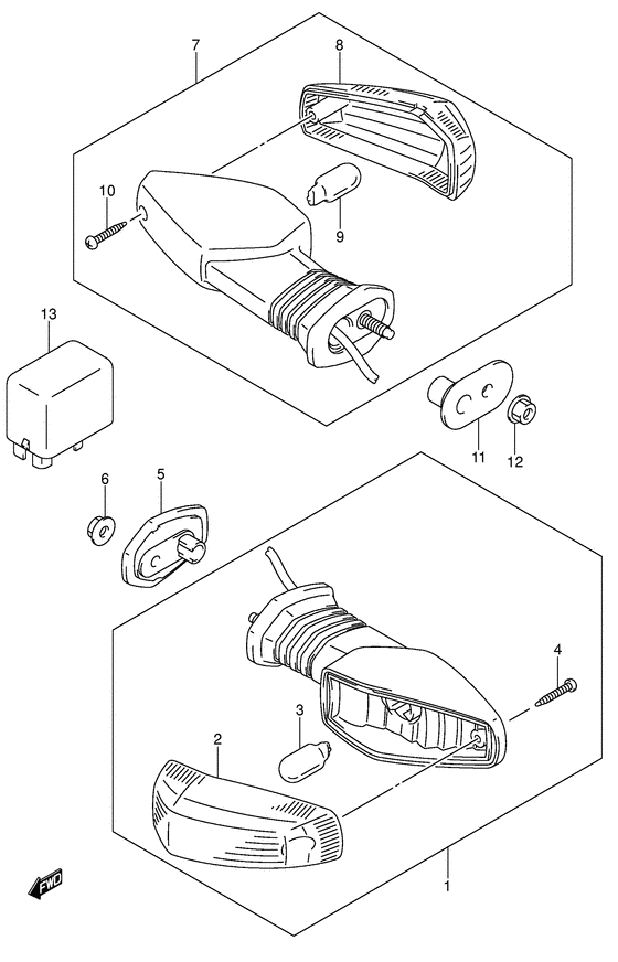GSX-R1000 Поворотники