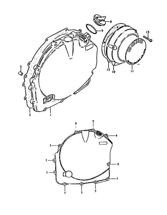 Crankcase rh cover