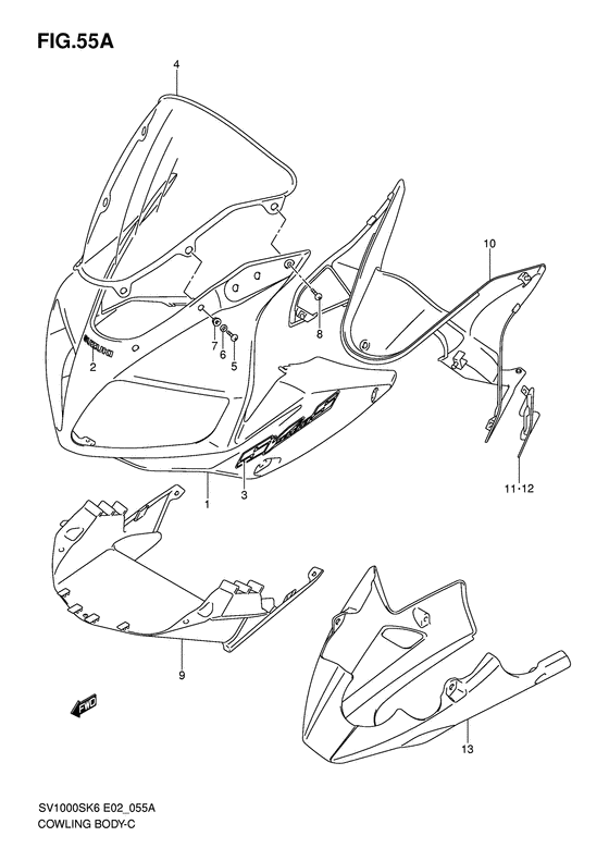 Cowling body