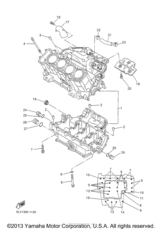 FZS1000RC Картер двигателя